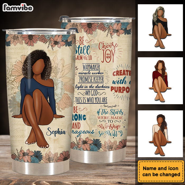 Personalized Gift For Daughter Christian Be Still Be Strong Steel Tumbler 27510 1