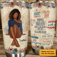 Personalized Gift For Daughter Christian Be Still Be Strong Steel Tumbler 27510 thumb 1