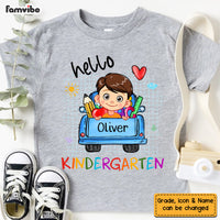 Personalized Back To School Gift For Grandson Truck School Kid T Shirt 27512 thumb 1