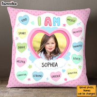 Personalized Gift For Granddaughter Customizable Photo I Am Kind Pillow 27517 thumb 1