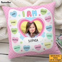 Personalized Gift For Granddaughter Customizable Photo I Am Kind Pillow 27517 thumb 1