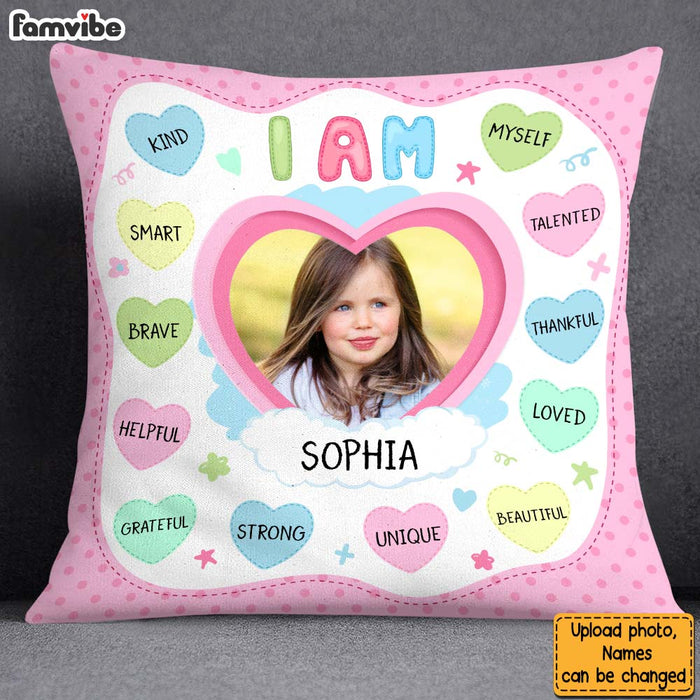 Personalized Gift For Granddaughter Customizable Photo I Am Kind Pillow 27517 1