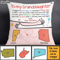 Personalized Birthday Gift For Granddaughter Long Distance Hug This Pillow 27518 thumb 1