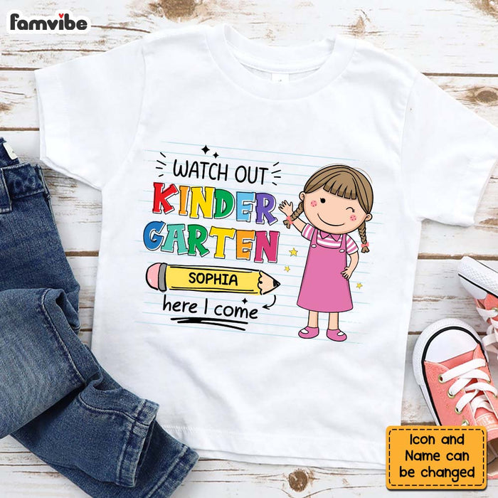 Personalized Back To School Gift For Granddaughter Sweet School Year Kid T Shirt 27530 1