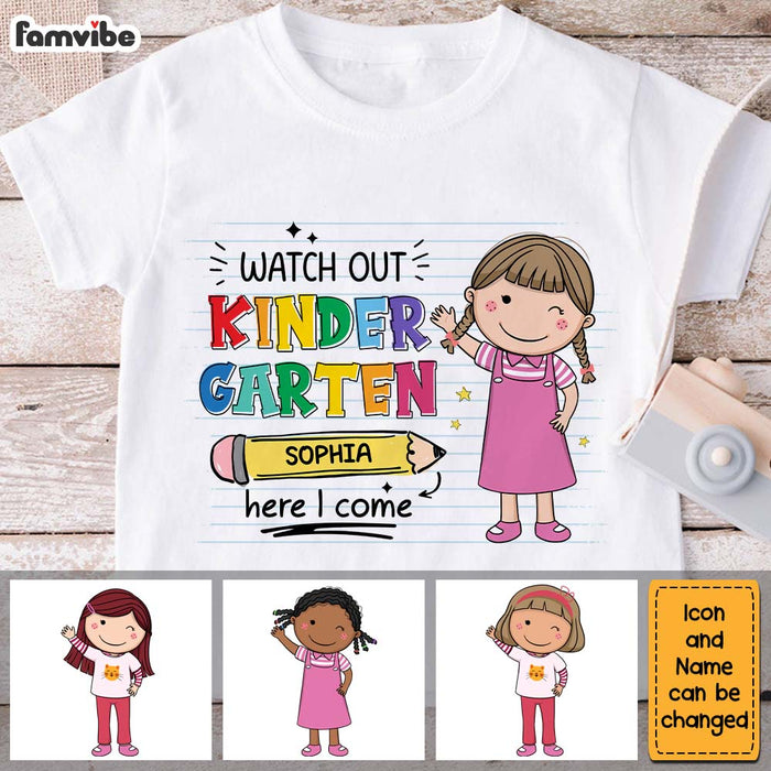 Personalized Back To School Gift For Granddaughter Sweet School Year Kid T Shirt 27530 1