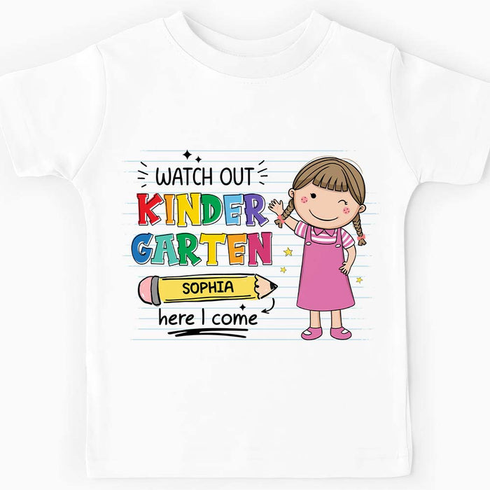Personalized Back To School Gift For Granddaughter Sweet School Year Kid T Shirt 27530 1