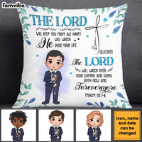 Personalized Gift For Granddaughter Communion God Protect Me Pillow 27531 thumb 1