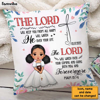 Personalized Gift For Granddaughter Communion God Protect Me Pillow 27531 thumb 1