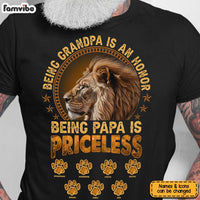 Personalized Cool Birthday Gift For Grandpa Lion Being PaPa Is Priceless Shirt - Hoodie - Sweatshirt 27532 thumb 1