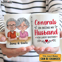 Personalized Gift For Husband For Couple Anniversary Congrats On Being My Husband Mug 27535 thumb 1