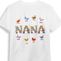 Personalized Gift For Grandma Floral Letter Shirt - Hoodie - Sweatshirt 27541 thumb 1