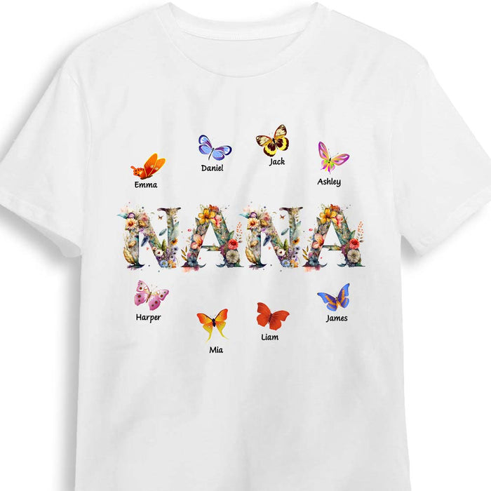 Personalized Gift For Grandma Floral Letter Shirt - Hoodie - Sweatshirt 27541 1