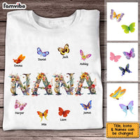 Personalized Gift For Grandma Floral Letter Shirt - Hoodie - Sweatshirt 27541 thumb 1
