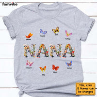 Personalized Gift For Grandma Floral Letter Shirt - Hoodie - Sweatshirt 27541 thumb 1