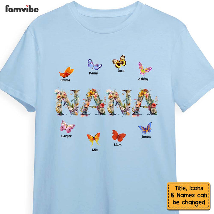 Personalized Gift For Grandma Floral Letter Shirt - Hoodie - Sweatshirt 27541 1