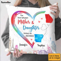 Personalized Gift For Daughter Long Distance The Love Between Mother & Daughter Pillow 27542 thumb 1