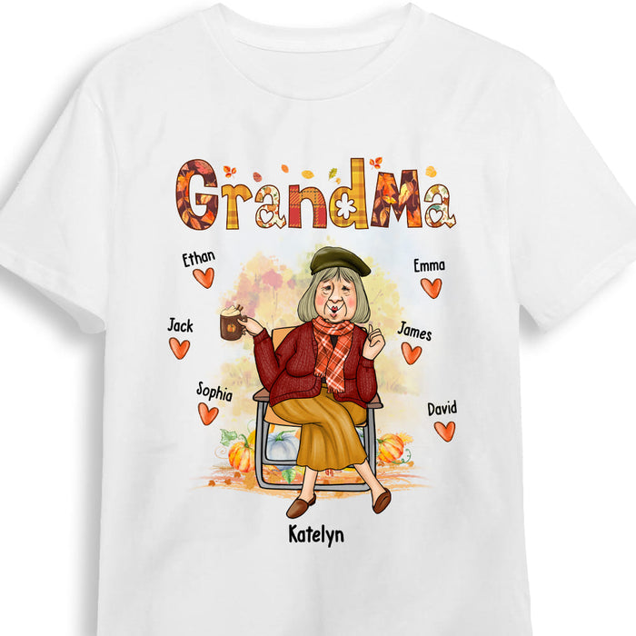 Personalized Gift For Grandma Fall Season Shirt - Hoodie - Sweatshirt 27543 1