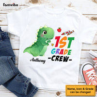 Personalized Gift For Grandson Back To School Dino Crew Kid T Shirt 27546 thumb 1