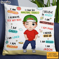 Personalized Gift For Grandson Kid Affirmation Pillow 27548 thumb 1