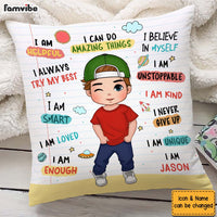 Personalized Gift For Grandson Kid Affirmation Pillow 27548 thumb 1