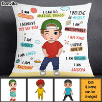 Personalized Gift For Grandson Kid Affirmation Pillow 27548 thumb 1