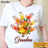 Personalized Gift For Grandma Fall Leaves Shirt - Hoodie - Sweatshirt 27550 thumb 1