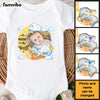 Personalized Newborn Baby Gift Welcome To The World Elephant Photo Baby Onesie 27551 1
