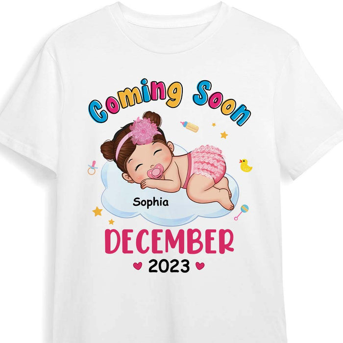 Personalized Gift For Daughter New Mommy Baby Coming Soon Shirt - Hoodie - Sweatshirt 27553 1