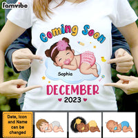 Personalized Gift For Daughter New Mommy Baby Coming Soon Shirt - Hoodie - Sweatshirt 27553 thumb 1