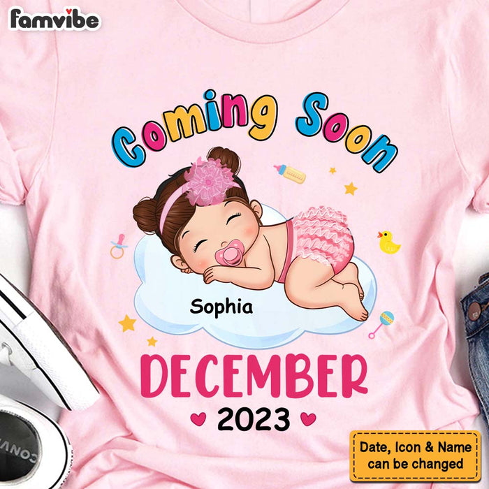 Personalized Gift For Daughter New Mommy Baby Coming Soon Shirt - Hoodie - Sweatshirt 27553 1