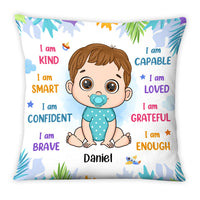 Personalized Gift For Grandson Affirmation I Am Kind Pillow 27555 thumb 1
