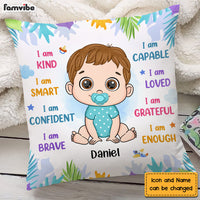 Personalized Gift For Grandson Affirmation I Am Kind Pillow 27555 thumb 1