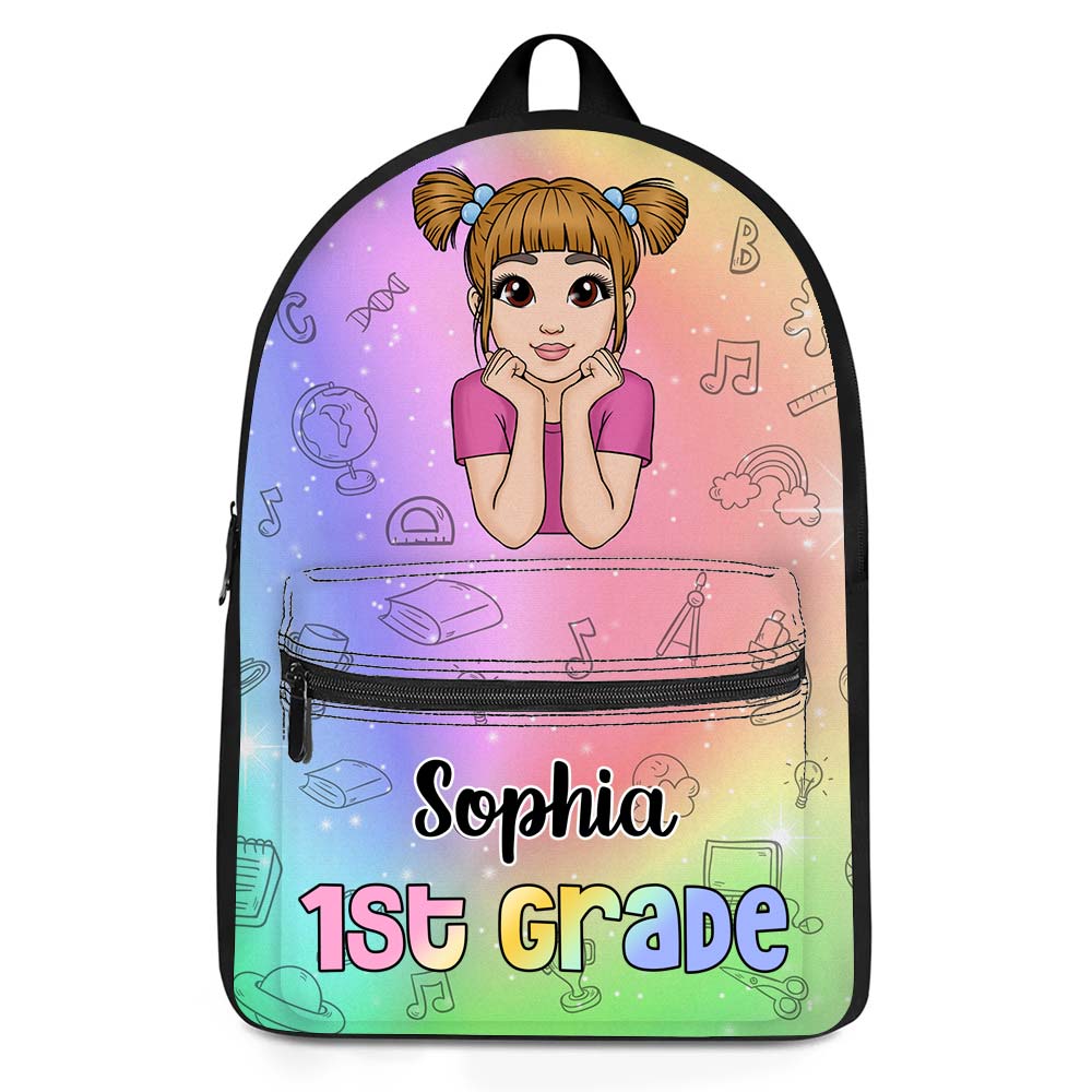 Personalized Gift For Granddaughter Back To School Hologram BackPack 27556 Primary Mockup