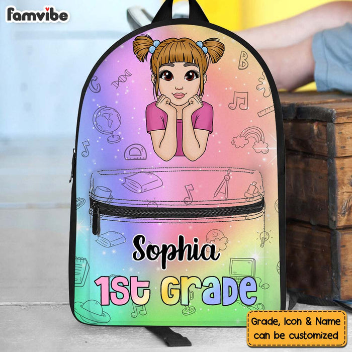 Personalized Gift For Granddaughter Back To School Hologram BackPack 27556 1