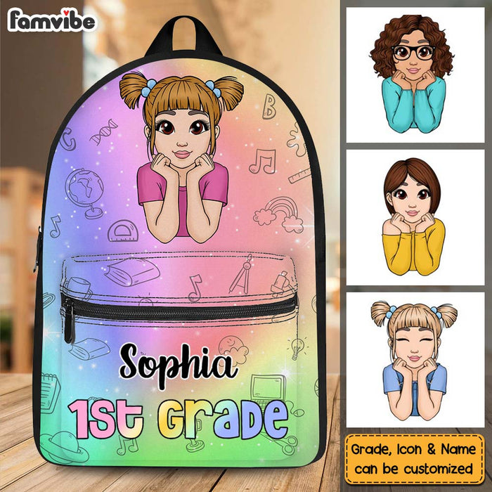 Personalized Gift For Granddaughter Back To School Hologram BackPack 27556 1