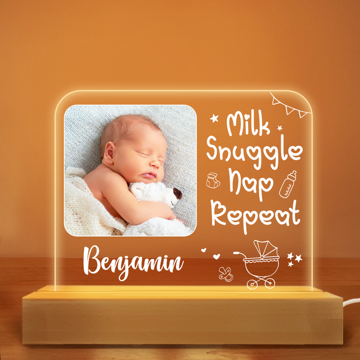 Personalized Gift For Infants Customizable Baby Photo LED Lamp Night Light 27558 1