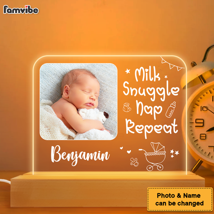 Personalized Gift For Infants Customizable Baby Photo LED Lamp Night Light 27558 1