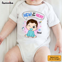 Personalized Gift For Newborn Baby New To The Herd Baby Onesie 27561 thumb 1
