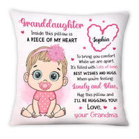 Personalized Gift For Granddaughter Hug This Pillow 27562 thumb 1