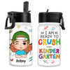 Personalized Gift For Grandson Ready To Crush Kindergarten Kids Water Bottle With Straw Lid 27249 27564 1