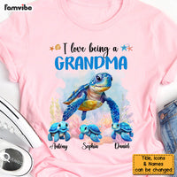 Personalized Gift For Grandma I Love Being A Grandma Sea Turtle Ocean Shirt - Hoodie - Sweatshirt 26961 27565 thumb 1