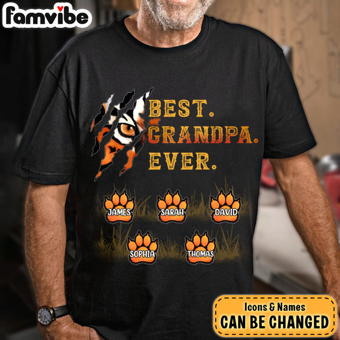 Personalized Gift For Grandpa Coolest Grandpa Ever Tiger Shirt - Hoodie - Sweatshirt 27567 1