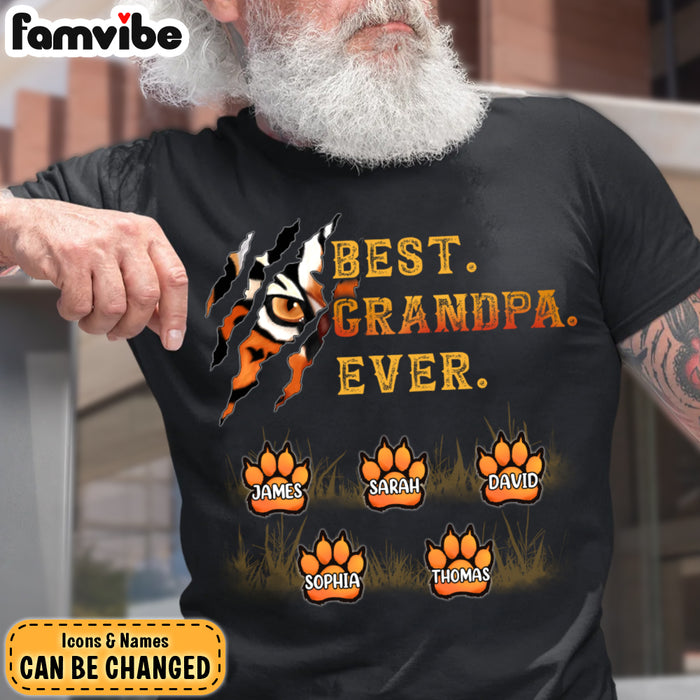 Personalized Gift For Grandpa Coolest Grandpa Ever Tiger Shirt - Hoodie - Sweatshirt 27567 1