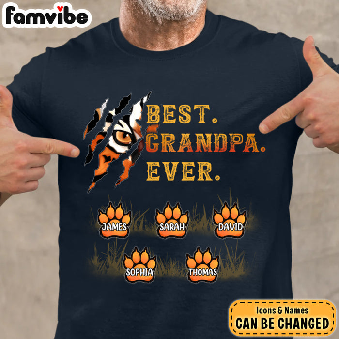 Personalized Gift For Grandpa Coolest Grandpa Ever Tiger Shirt - Hoodie - Sweatshirt 27567 1