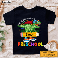 Personalized Back To School Gift For Grandson Dinosaur Kid T Shirt 27569 thumb 1