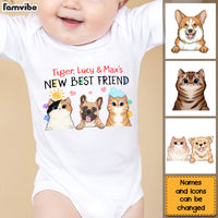 Personalized Gift For Baby Pet's New Friend Baby Onesie 27571 thumb 1