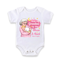 Personalized Gift For Baby Love Grandma To The Moon And Back Baby Onesie 27573 thumb 1