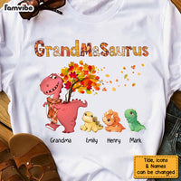 Personalized Gift For Grandma Grandmasaurus Fall Pattern Shirt - Hoodie - Sweatshirt 27577 thumb 1