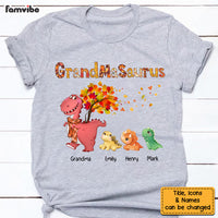 Personalized Gift For Grandma Grandmasaurus Fall Pattern Shirt - Hoodie - Sweatshirt 27577 thumb 1