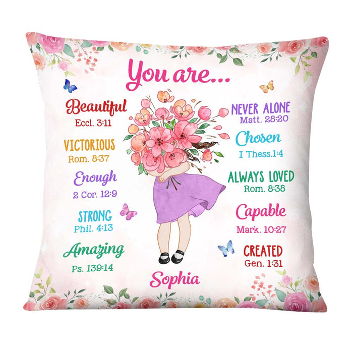 Personalized Gift For Granddaughter You Are Affirmations Bible Pillow 27578 1